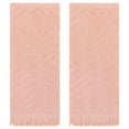 thumbnail image 1 of REGALWOVEN Cotton Hand Towels for Bathroom Set of 2, Geometric Patterns Turkish Towels, Soft and Absorbent Decorative Hand Towel Orange 13" x 29", 1 of 4