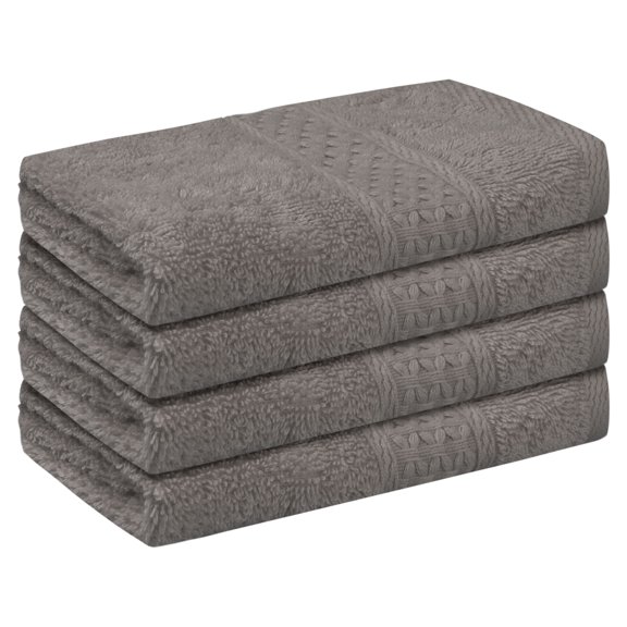 REGALWOVEN Cotton Washcloths Set, Comfort Washcloth, Essential Face Towel for Bathroom Brown 4
