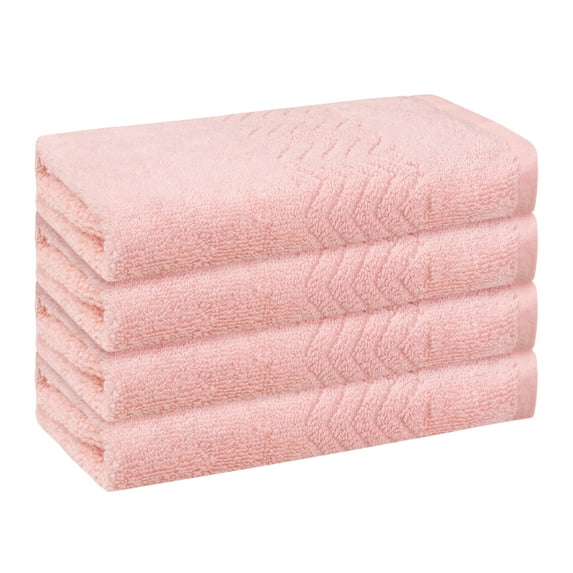 REGALWOVEN Cotton Washcloths Set, Highly Absorbent Face Towels, Multi-Purpose Wash Cloths for Bathroom 13" x 13" Pink 4