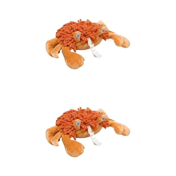 NOMADIC NOOK 2 Pack Cute Animal Chenille Hanging Hand Towels, Cartoon Fuzzy Ball Hand Towel, Soft Absorbent Decorative Bathroom Towels 9" x 12" Orange