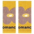 thumbnail image 1 of REGALWOVEN Cute Floral Bathroom Hand Towels Flower Pattern Cotton Hand Towel Soft Absorbent Decorative Towels (13 x 30 Inch) Yellow 2-Piece, 1 of 2