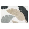 thumbnail image 1 of REGALWOVEN Uxcell Cute Leaf Pattern Bath Rug, Boho Non Slip Bathroom Decor Washable Mat for Bedroom, Bath Tub, Hallway Grey 20" x 32", 1 of 6