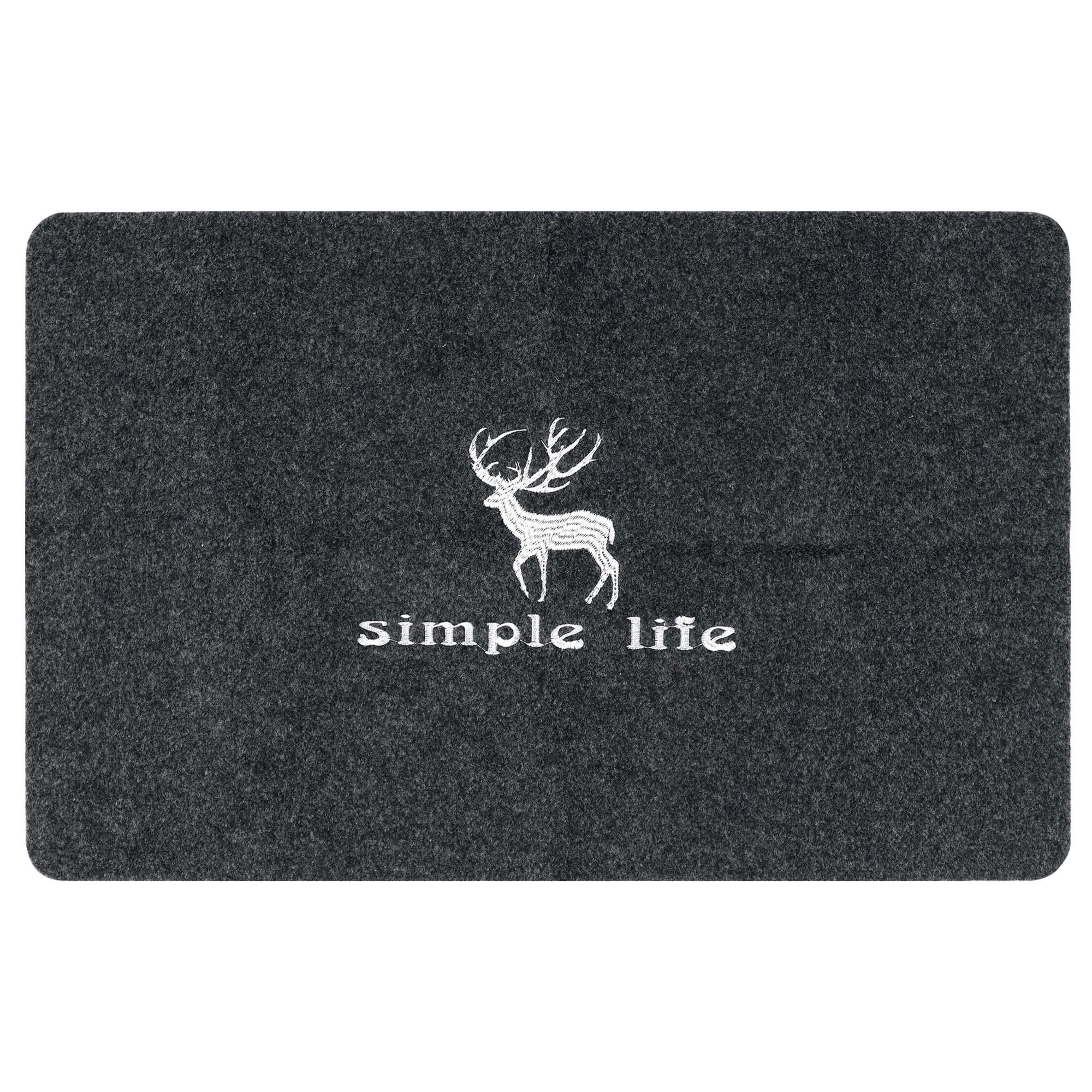 REGALWOVEN Door Mat Non Slip Indoor Outdoor Doormats for Front Door Fawn Gray 24" x 36"