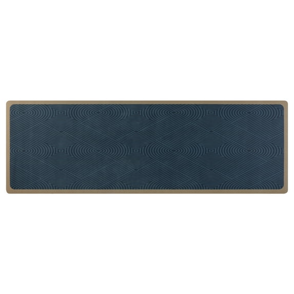 REGALWOVEN Uxcell Kitchen Mats for Floor Machine Washable, Kitchen Rugs1 Pieces with Non Slip Backing Blue 16" x 48"