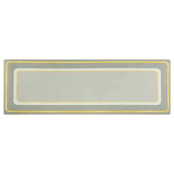 REGALWOVEN Uxcell Kitchen Rugs and Kitchen Mats Non Skid Washable, Machine Washable Standing Mats Light Grey 18" x 48"