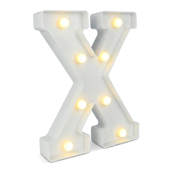 REGALWOVEN Marquee Letters with Lights, LED Light Up Signs for Wedding, Birthday Party, Wall Decor, Battery Operated Light Letter X 6.5"L x 1.5"W x 8.5"H