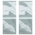 thumbnail image 1 of REGALWOVEN Plant Pattern Decorative Hand Towels for Bathroom, 14 x 29 Inch Soft Absorbent Cotton Towel Hand Drying and Face Washing Grey 2-Piece, 1 of 5
