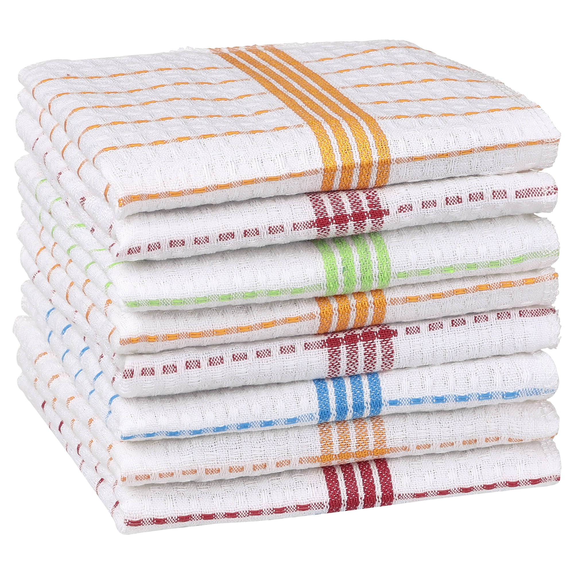 REGALWOVEN Reuseable Cleaning Cloths, Super Absorbent Cotton Cleaning ...