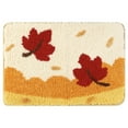 thumbnail image 1 of REGALWOVEN Soft Bath Rugs, Non-Slip Bathroom Rug Botanical Pattern Bath Mat Absorbent Shaggy Floor Mat Maple Leaf 16" x 24", 1 of 6