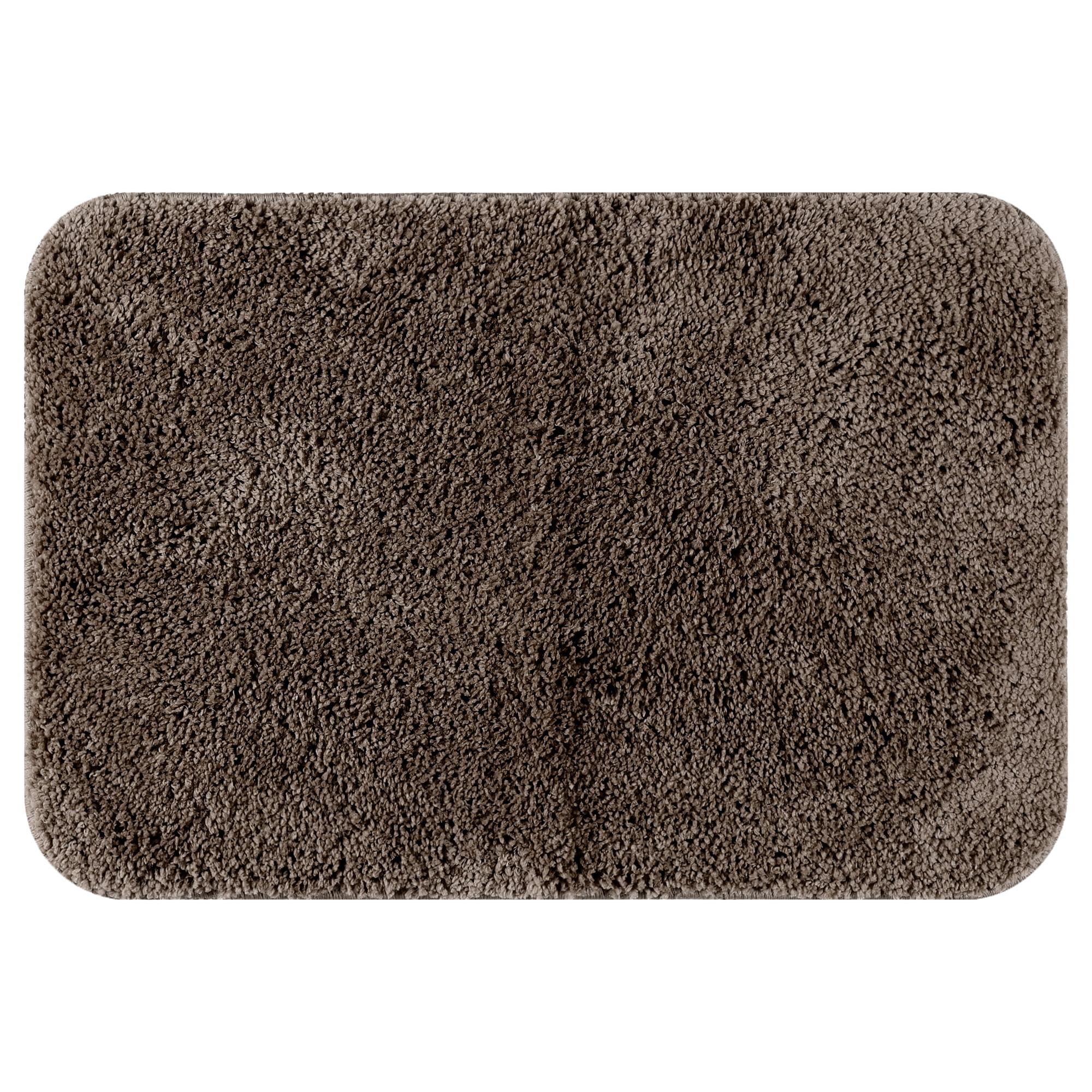 REGALWOVEN Soft Plush Bath Mats Non Slip Shaggy Bath Rug for Bathroom, Brown 20" x 32"