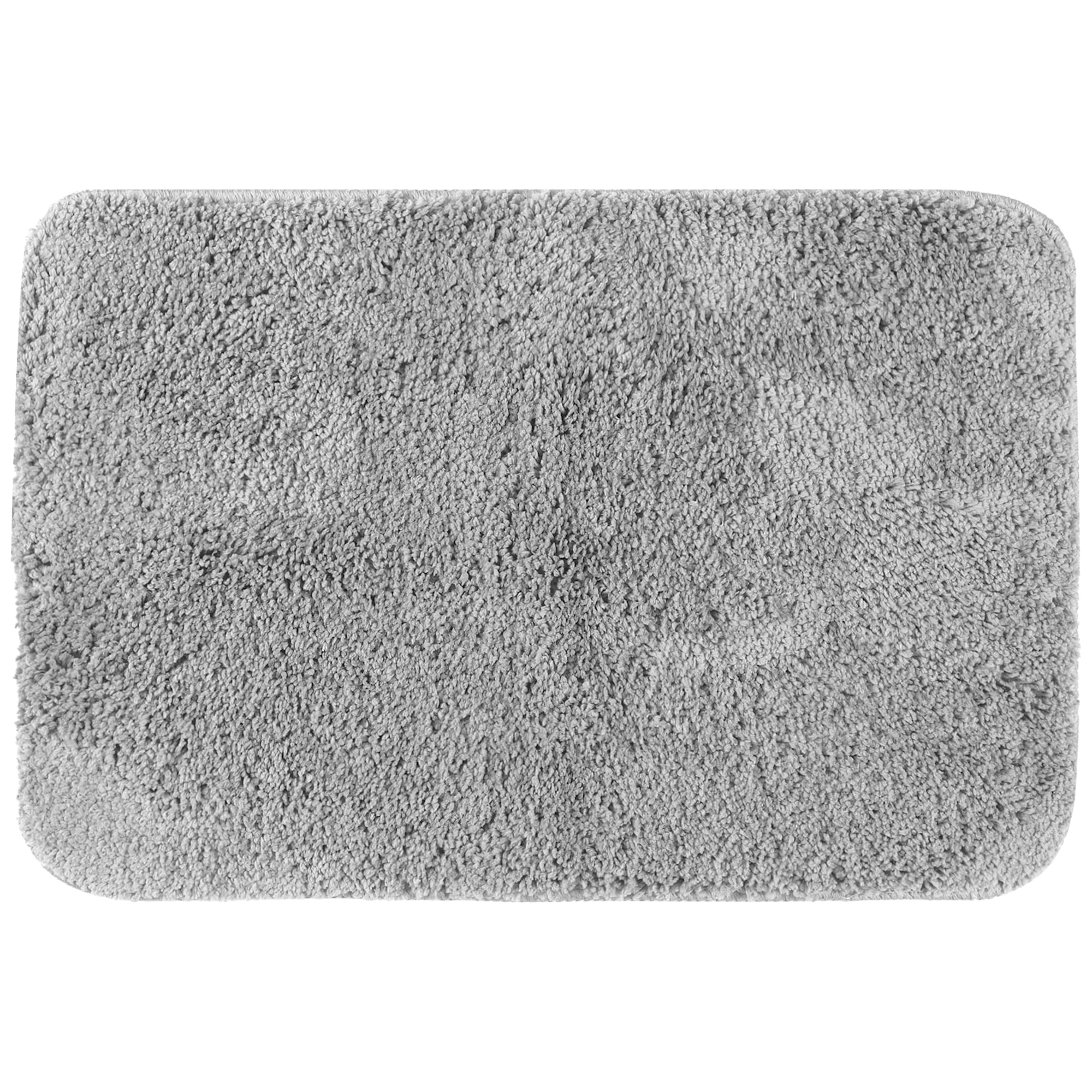 REGALWOVEN Soft Plush Bath Mats Non Slip Shaggy Bath Rug for Bathroom, Grey 20" x 32"