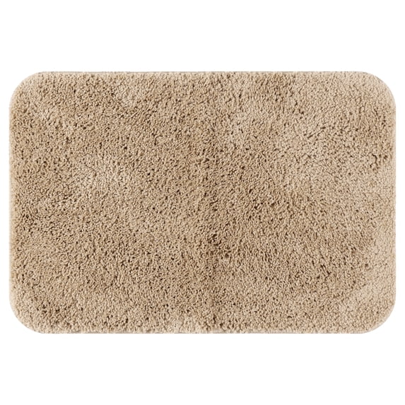 REGALWOVEN Soft Plush Bath Mats Non Slip Shaggy Bath Rug for Bathroom, Khaki 20" x 32"