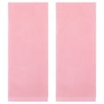 thumbnail image 1 of REGALWOVEN Solid Striped Decorative Hand Towels Set of 2 Cotton Soft Absorbent Hand Towel Set for Bath, Hotel, Spa Pink 14" x 30", 1 of 4