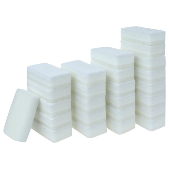 REGALWOVEN Sponges Kitchen 25 Pcs, Non-Scratch Scrub Dish Sponges, Dual-Sided Dishwashing Sponges for Washing Dishes, Pots and Pans White 4"x2.4"x1.2"