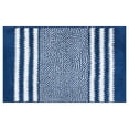 thumbnail image 1 of REGALWOVEN Striped Chenille Bathroom Rug with Edges, Non-Slip Bathroom Floor Mat, Machine Washable Blue 16" x 24", 1 of 6