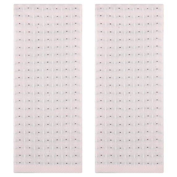 REGALWOVEN Waffle Hand Towels for Bathroom 2 Pack, Cotton Soft Absorbent Towel for Face Spa Bath Gym Kitchen Beige 13" x 29"