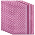 thumbnail image 1 of REGALWOVEN Waffle Weave Kitchen Dish Cloths 6Pcs Cotton Kitchen Towels Pink 15"x25", 1 of 1