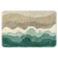 thumbnail image 1 of REGALWOVEN Wavy Stripes Bathroom Rug Mat, Absorbent Bath Rug, Non-Slip Bath Mats Multi-3 16" x 24", 1 of 6