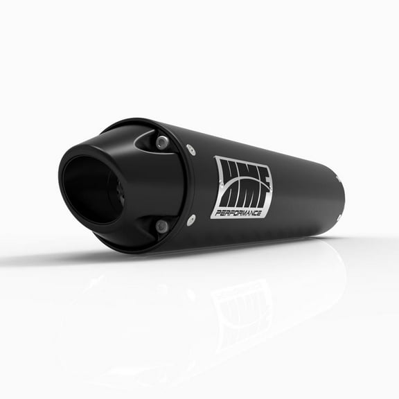 HMF Performance SlipOn Rnd Black w/Euro-Blk Cap Exhaust Yamaha YFZ 450R-X 09-17