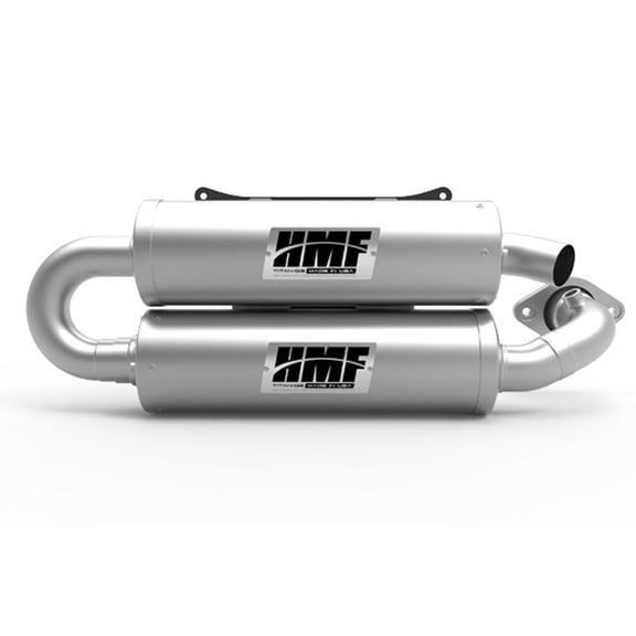 HMF Racing Stainless Steel Titan QS Twin Loop Slip On Exhaust For Polaris RZR S 900/4/Trail 2015-2020
