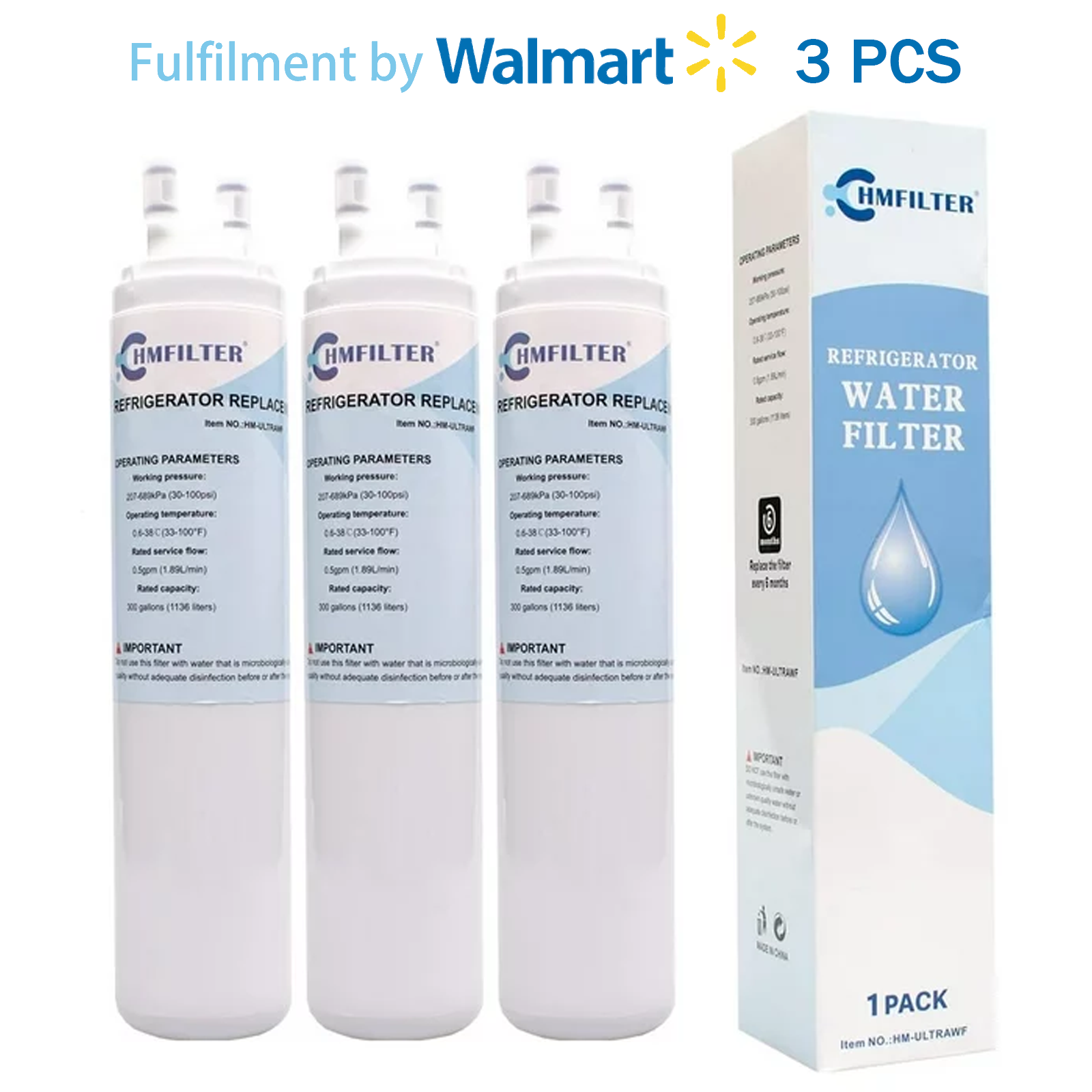 HMFILTER Water Filter Compatible Kenmore Water Filter 469999, Kenmore