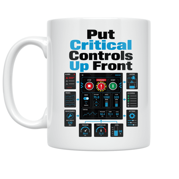 HMI Control Design - Tech Enthusiast - 11 oz Ceramic Coffee Mug
