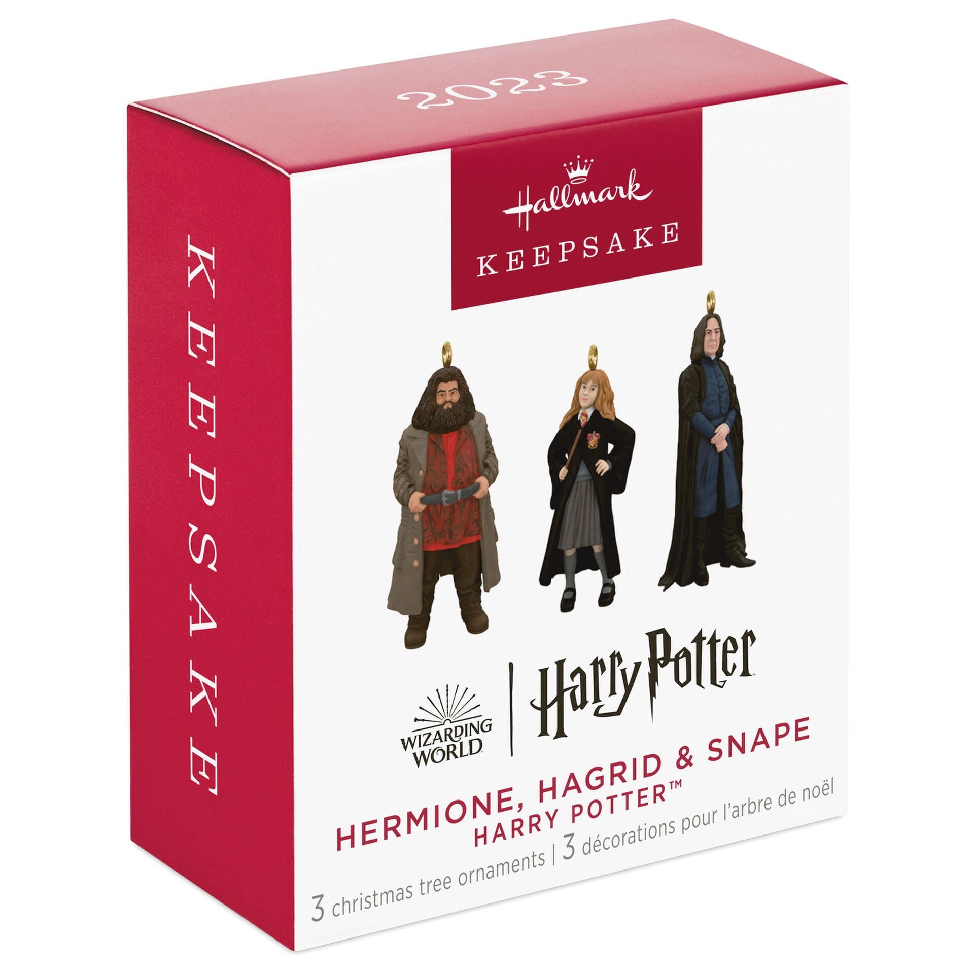 HMK 2023 Ornament - Mini Harry Potter: Hermione, Hagrid & Snape, Set of 3