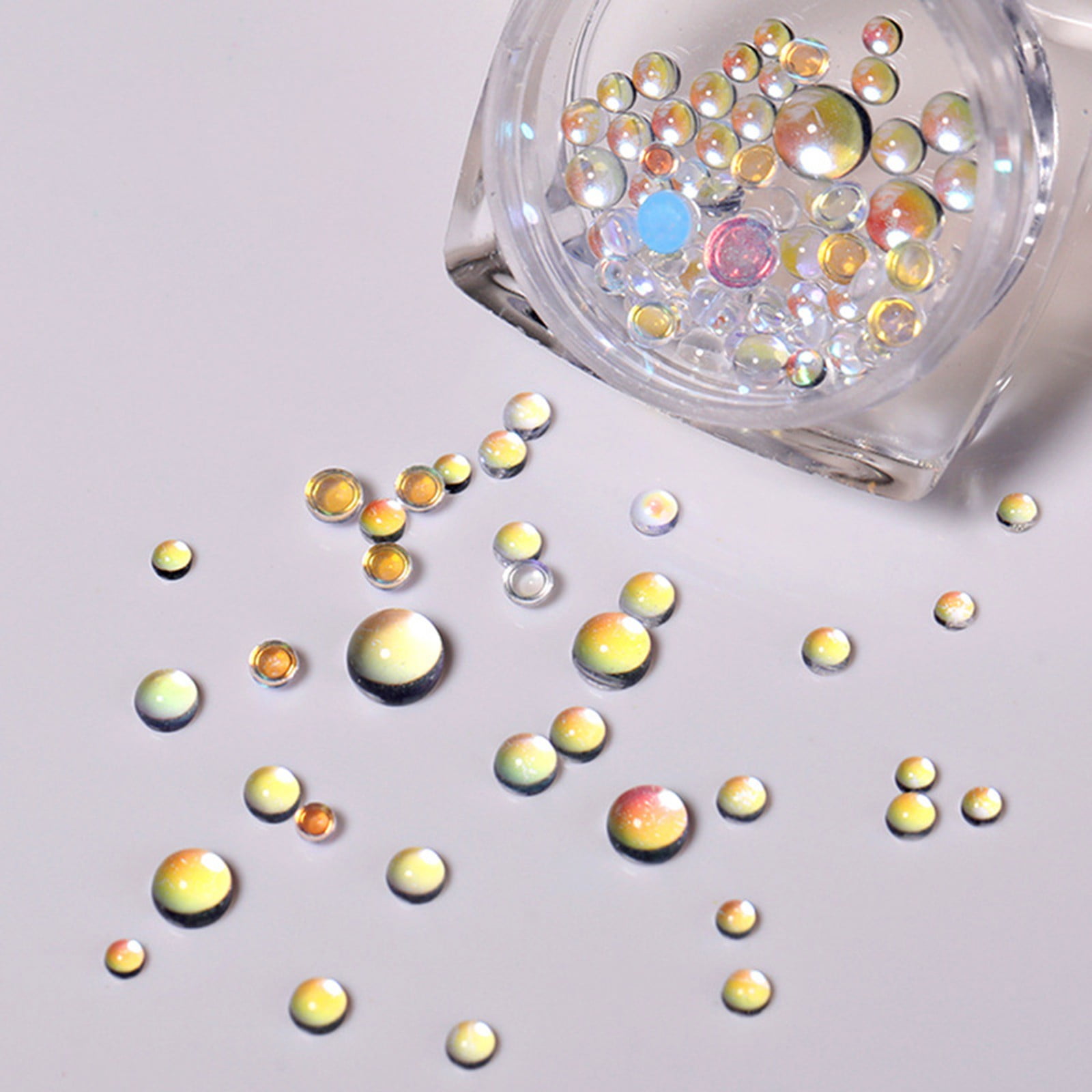 HML Crystal Rhinestones Candy Colorful Rhinestones Gemss Beads Flatback