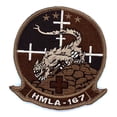 thumbnail image 1 of HMLA-167 Warriors Squadron Patch (Tan) – Sew on, 1 of 1