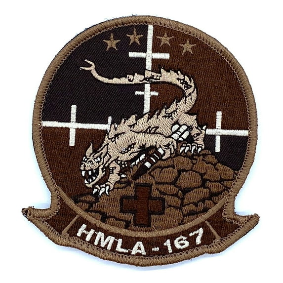 HMLA-167 Warriors Squadron Patch (Tan) – Sew on