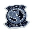 thumbnail image 1 of HMLA-367 Scarface Glow in the Dark Patch - Hook and Loop, 1 of 3