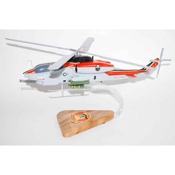 HMLAT-303 Atlas AH-1 Model,Bell Helicopter,Cobra,Mahogany Scale Model