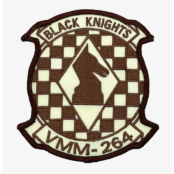 HMM-264 Black Knights (Brown) Patch 5 – Sew On