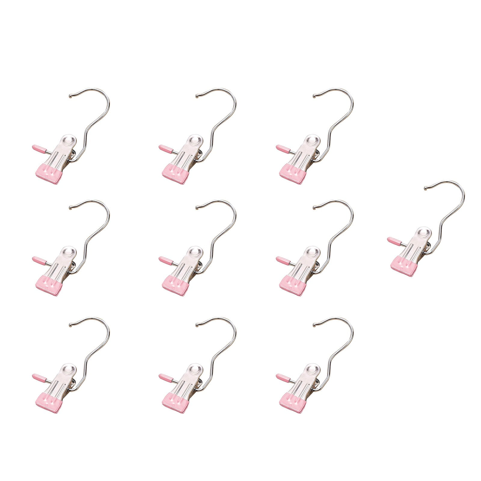 HMOONORY 10Pcs Space Saving Clothespin Hat Pants Storage Hanging Travel