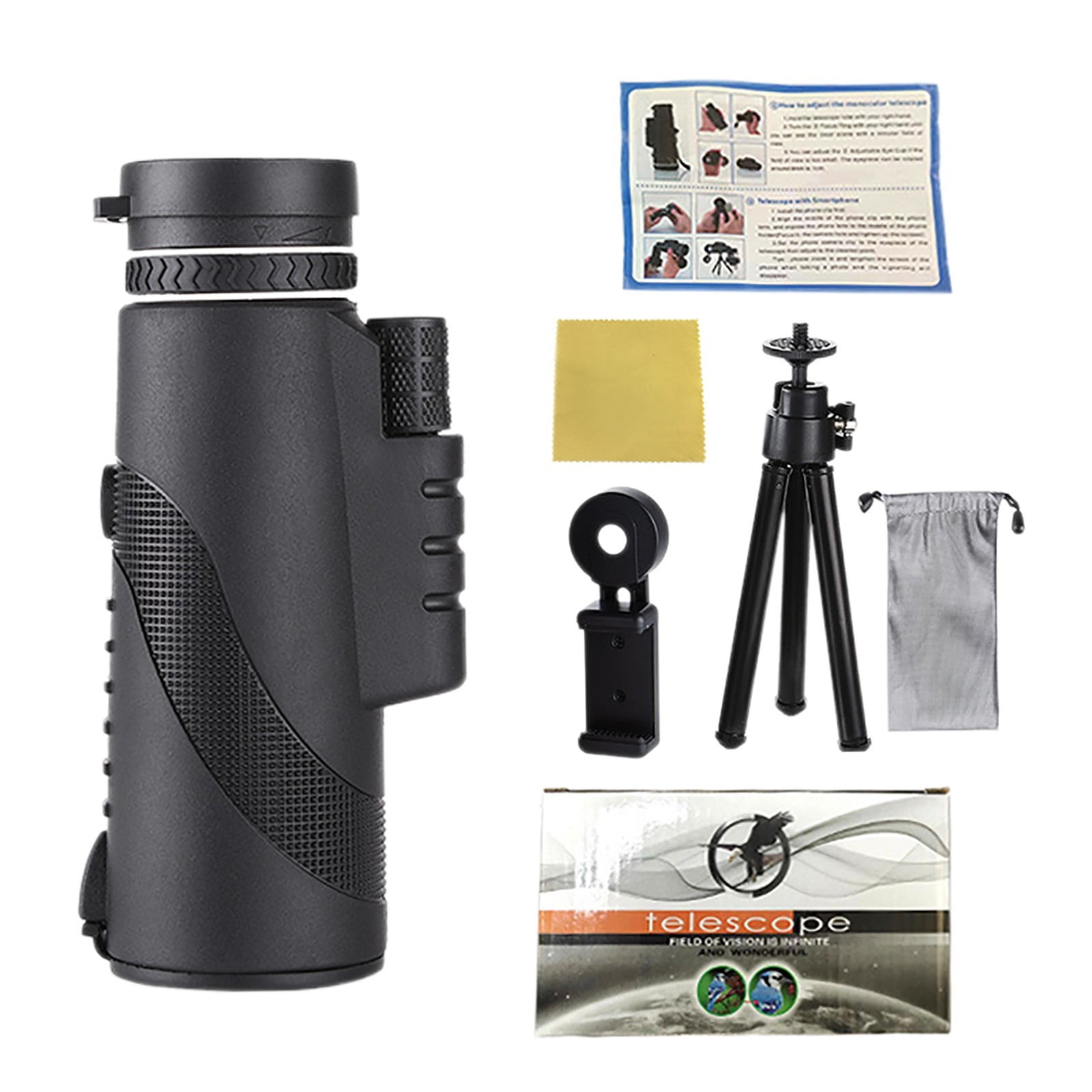 HMOONORY 50X 60 High Definition Monoculars for Adults High Power