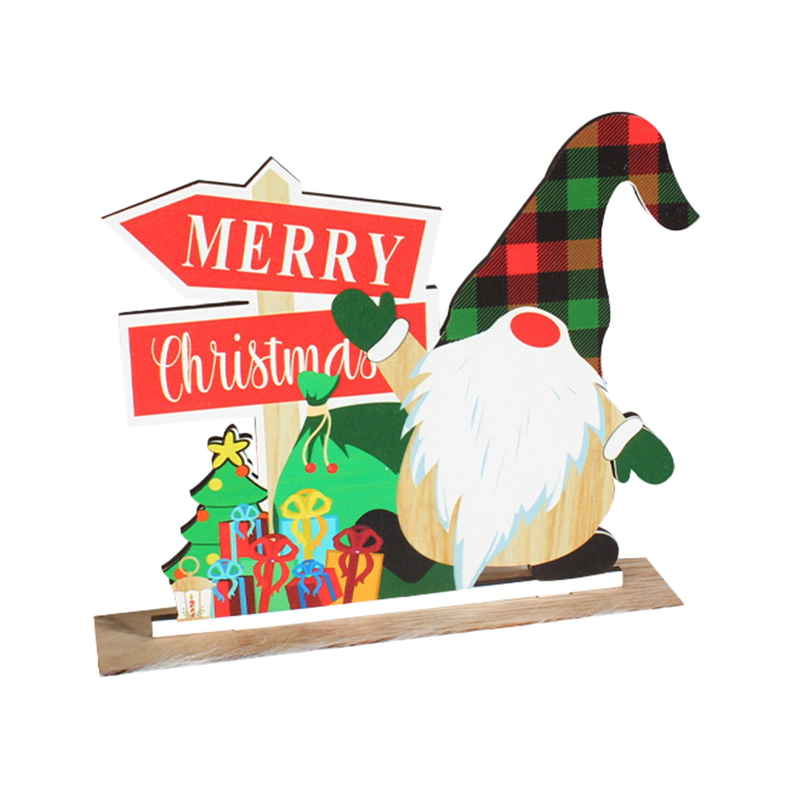 HMOONORY Christmas Decorations 2024 Wooden Christmas Ornaments Wishes