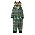 HMOONORY Christmas Kids Long Sleeve Cute Deer Head Hoodie Jumpsuit Soft