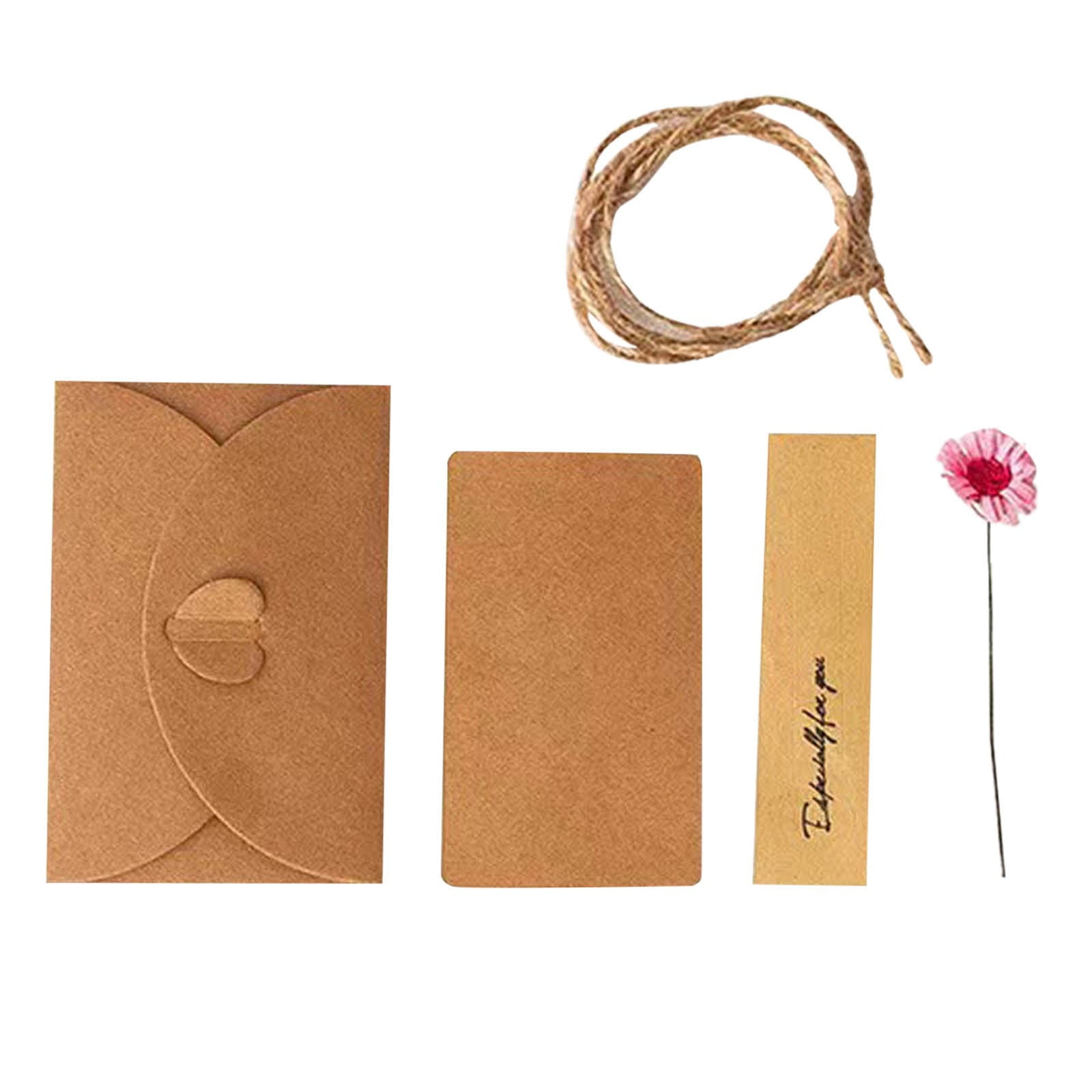 HMOONORY Daisy Valentine'S Day Cards Contain Envelopes with Dried