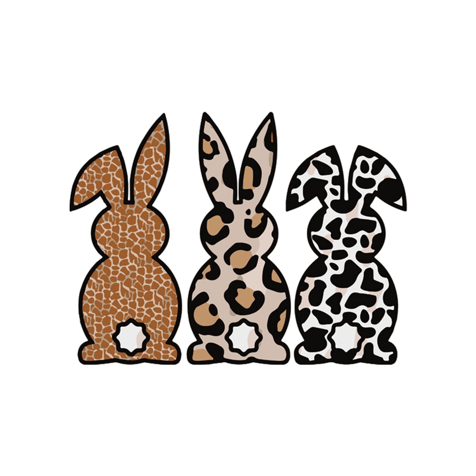 HMOONORY Easter Bunny Series Heat Transfer Heat Transfer Washable Heat Transfer Printing