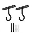 HMOONORY Hooks for Hanging 2 Packs Square Wall Mount Lamp Hanger Indoor