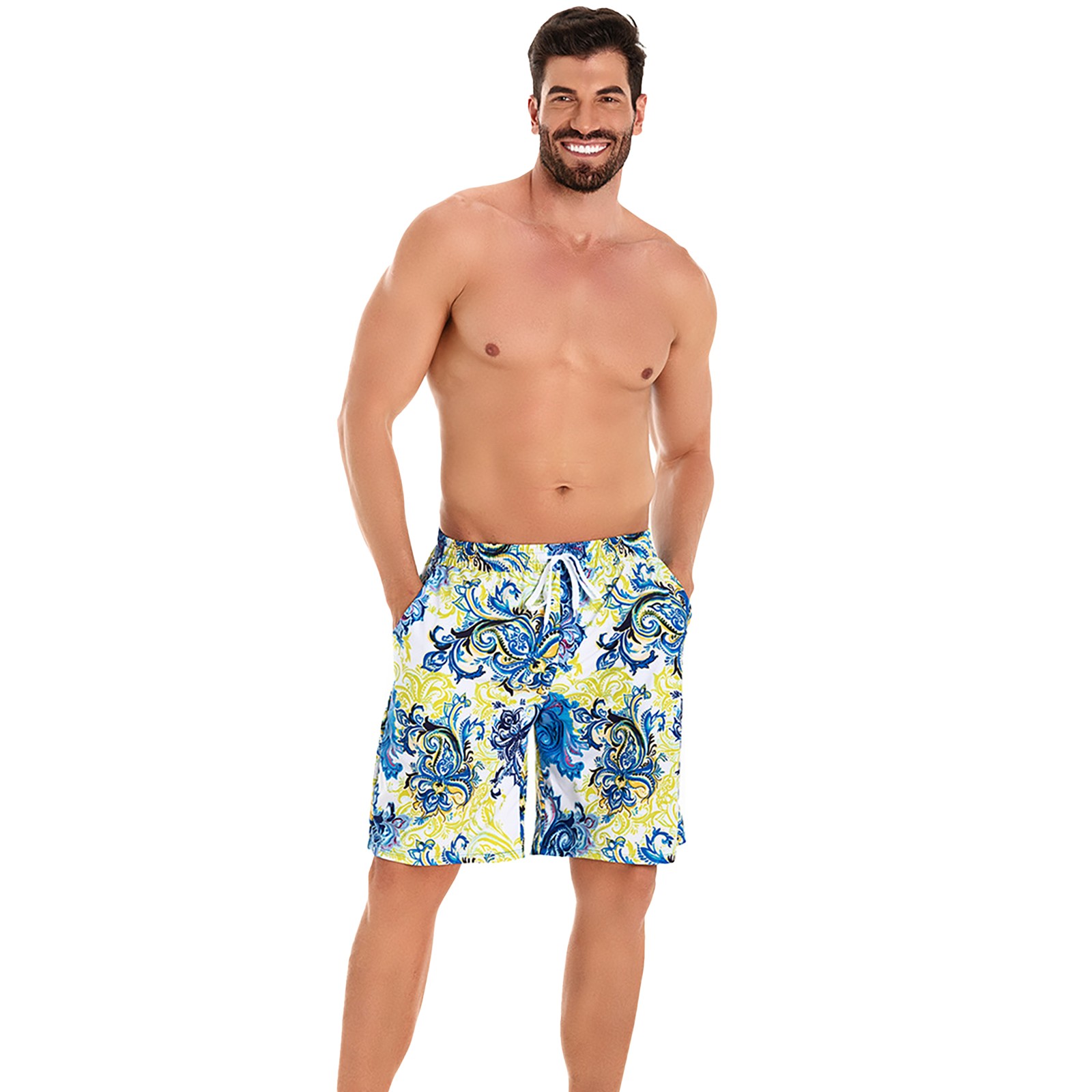 HMOONORY Men's Swimming Trunks Parent Child Wear New Father Son Plus