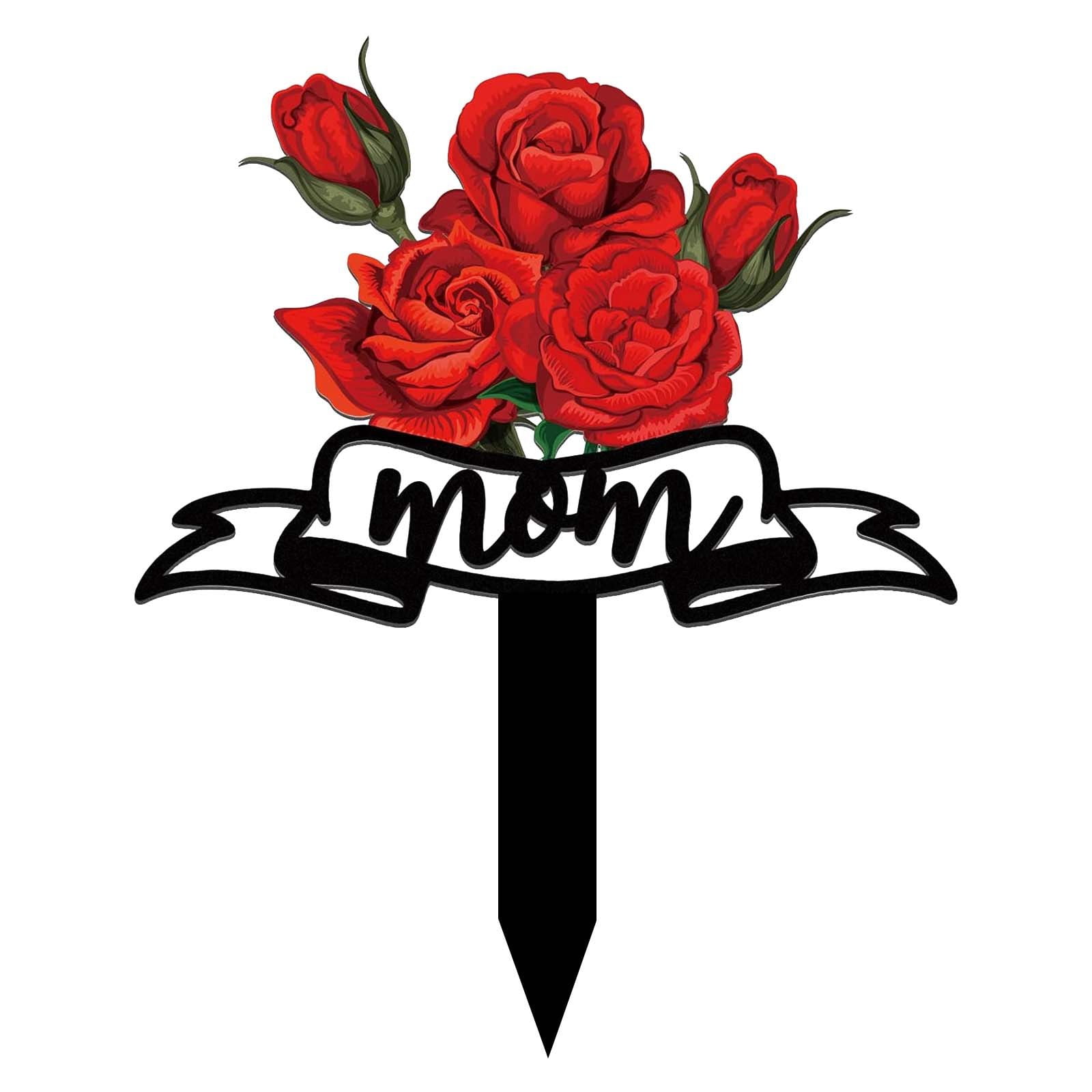 HMOONORY Mother'S Day Decoration Outdoor Wooden Decoration Garden