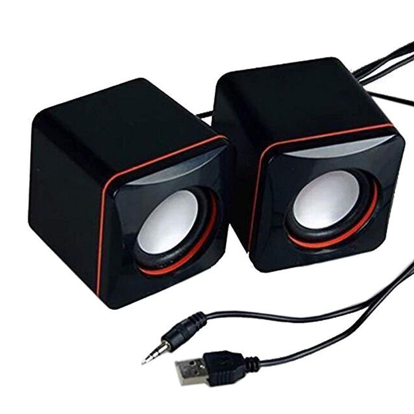HMOONORY Portable Computer Speakers Usb Powered Desktop Mini Speaker