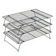 HMOONORY Stainless Steel Foldable ThreeLayer Cookie Cooling Rack