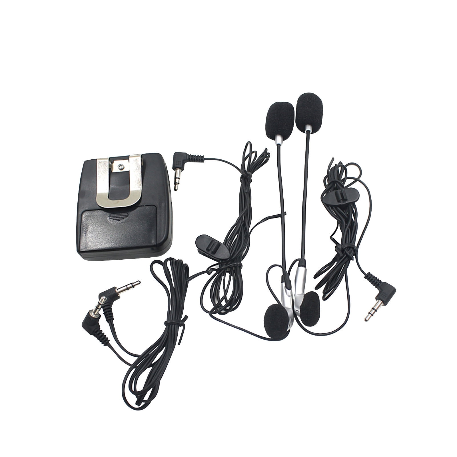 HMOONORY TwoPerson WalkieTalkie Integrated with Microphone Headset