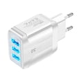 thumbnail image 1 of HMPEAIIY 110v to 220v Adapter EU QC 3.0 Quick Charger 3A USB Plug Three Power Ports Travel Charger For Phone, 1 of 5