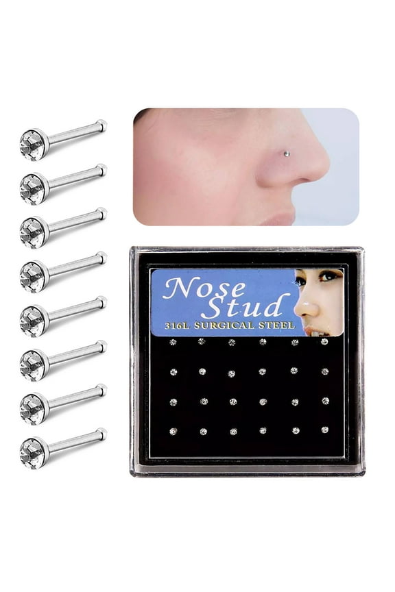 18g Stud 18g Comfy Nose Nose Ring Holder Earrings for Titanium Ear Jewelry Clip on Belly Button Rings Flat Ear Piercing Jewelry Rings for Women Nose Ring Rose False Nose Rings Rings