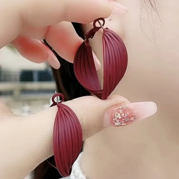 HMPEAIIY Conversation Heart Earrings Leather Earrings Earring Hoops Set Jewelry for Women 80s Earrings Wooden Hoop Earrings Rectangle Hoop Earrings Studs Earrings for Women Pearl Hoops Bulk Earrings