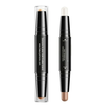 HMPEAIIY Double Headed Contouring Stick Face Retouching Highlighter Contouring Bar Wet And Wild Brow Highlighter Eye Highlighter Brightener Pen Eye Brightener Highlighter Stick Makeup under 3 Color