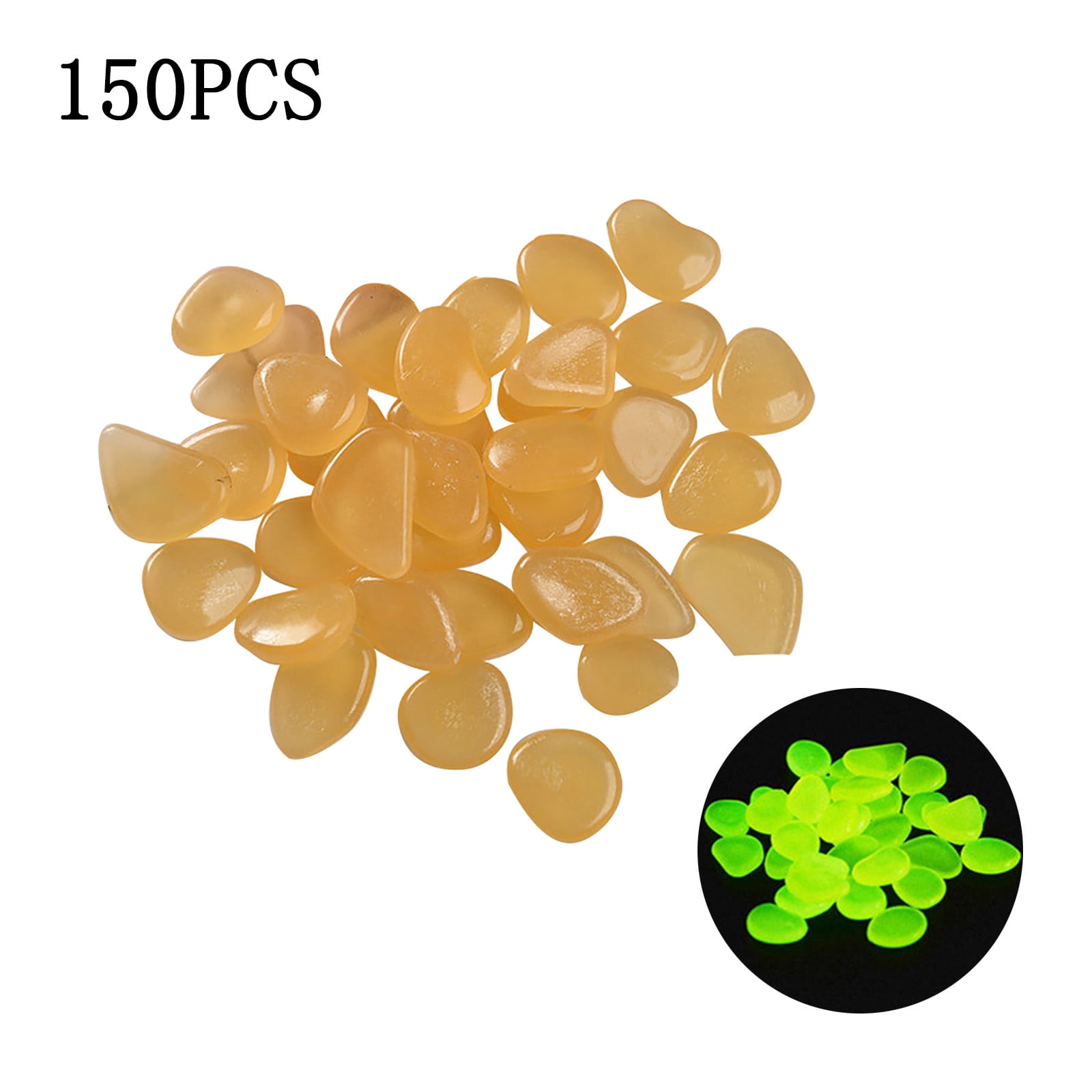 HMPEAIIY Garden Pebbles Glow Stones Rocks Luminous Pebbles For Walkways